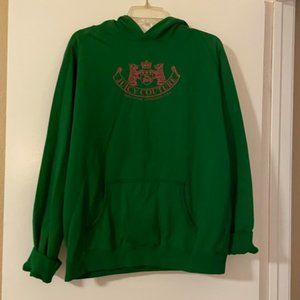 Women's Large Green Juicy Couture hoody sweatshirt